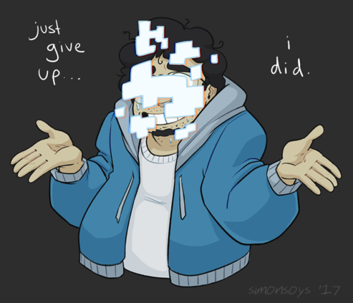 simonsoys:More human Sans and Paps because they have nice faces and I like to look at them  Oh, I lo