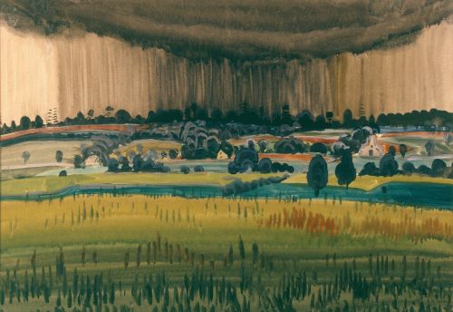 matgioi:Charles E. Burchfield (1893-1967)Landscape with Rain1917