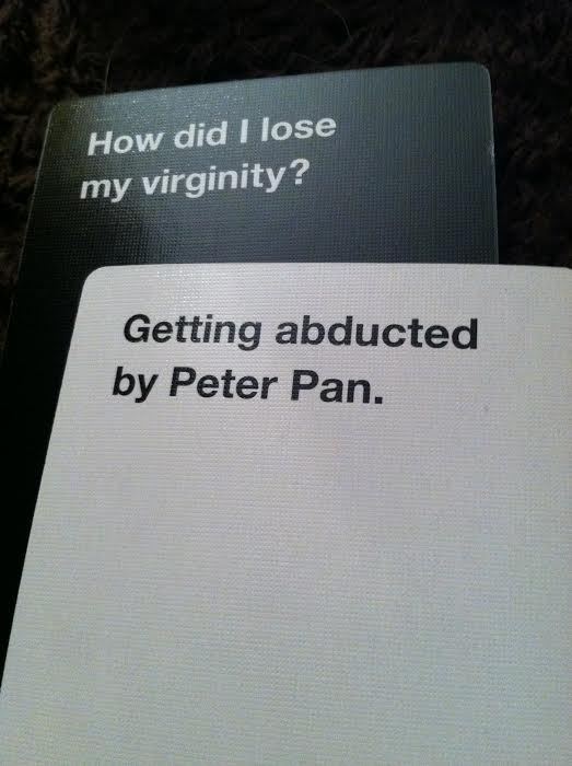 wtfhaveidonewithmylife:  HAH I was playing Cards Against Humanity and my friend played