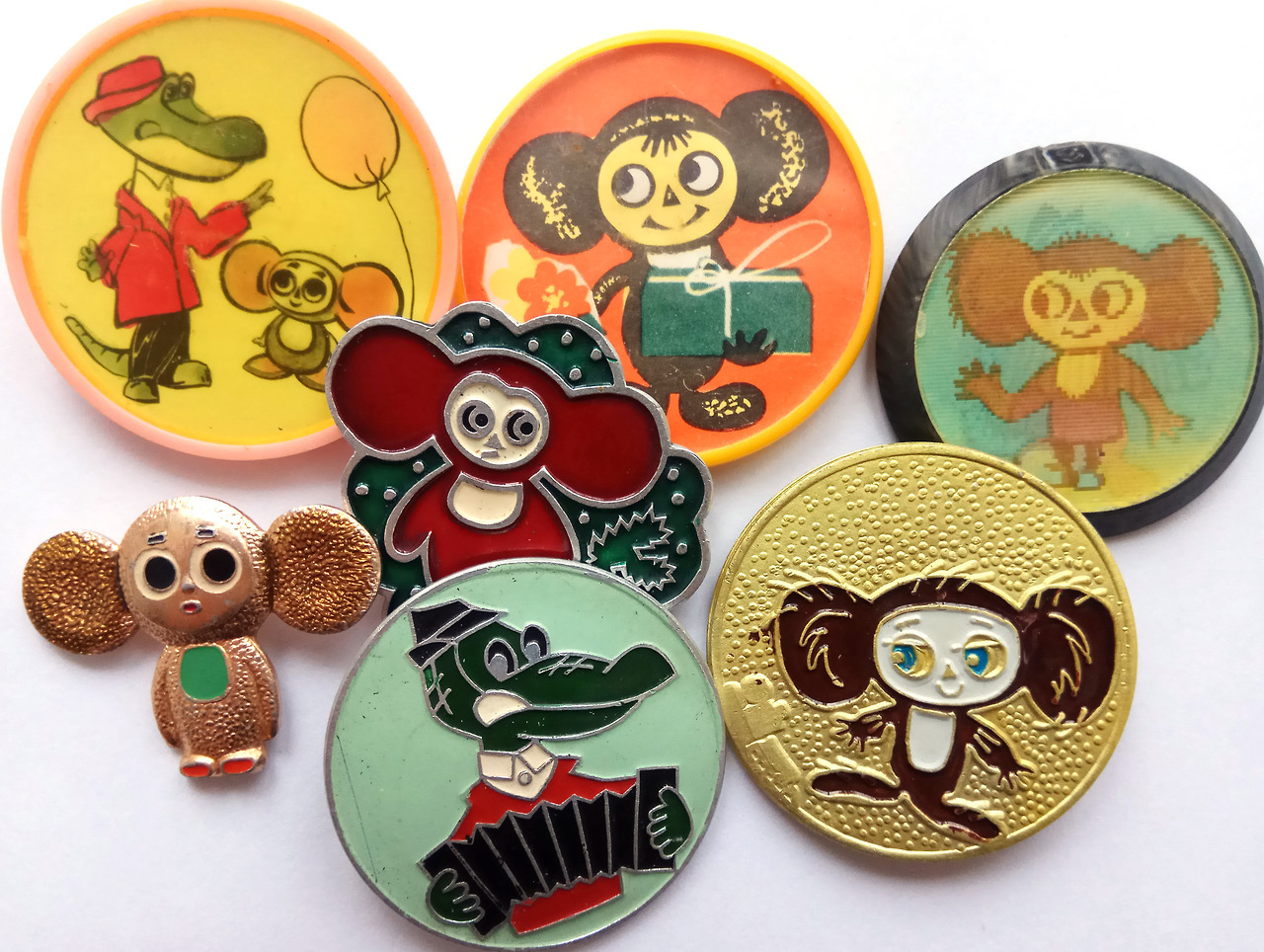 New Cheburashka & Gena the Crocodile pins in my shop!