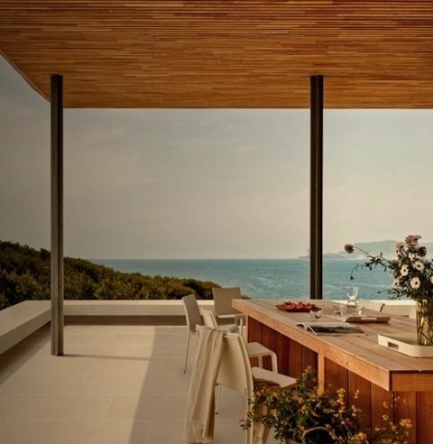 Contemporary Deck - DeckExample Of A Large, Modern Side Yard Deck With An Addition To The Roof