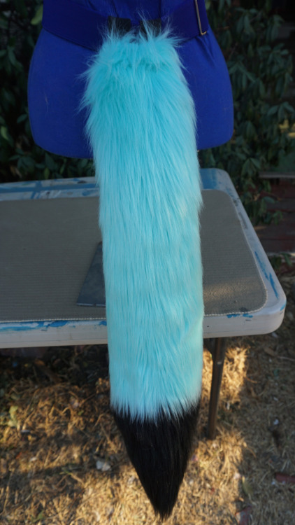  Long Fox Tails Aqua with a black tip! Love the contrast. :DSee something you like or maybe have a c