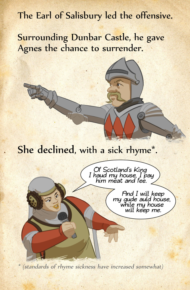 rejectedprincesses:  Black Agnes (c.1312-1369): the Wife Who Defended a Castle I