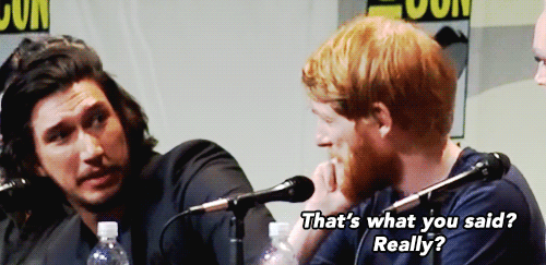 domhnall-tonal:What was your reaction when you found out you were going to be in Star Wars?