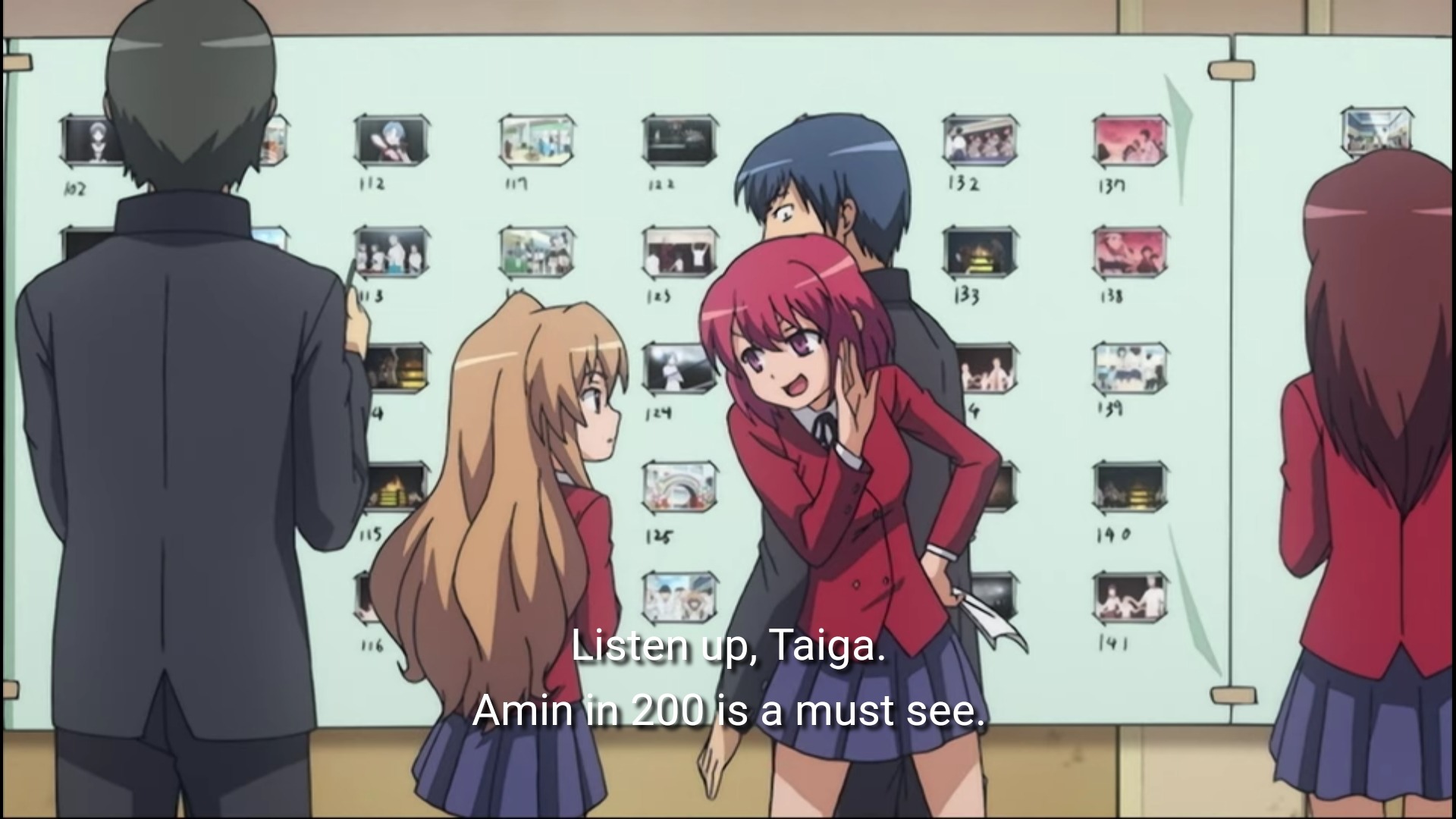 yourlocalautisticoverlord:Minori Being Gay for Ami - Toradora e14