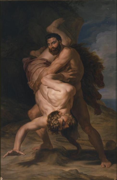 arkahno13:Rafael Tajeo (Spanish, 1800-1856), Hercules and Antaeus, 1828