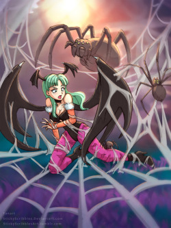  Uh oh, looks like Morrigan found some creatures