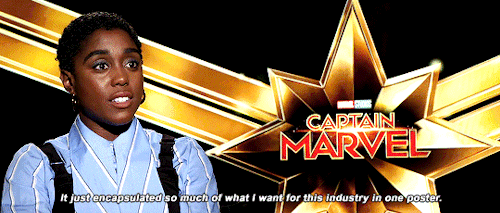 captainmarvels:“What was it like to see that (Maria Rambeau) poster for the first time?” (x)