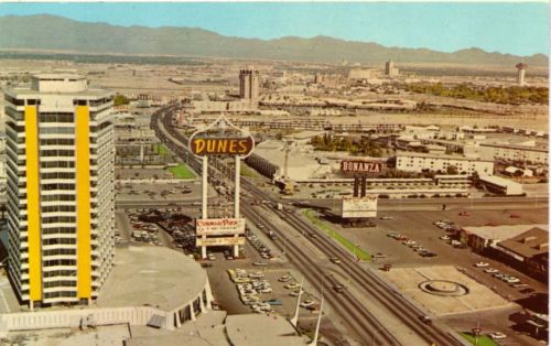 RETRO LAS VEGAS: Early 1960s Strip Postcard with aerial vi…