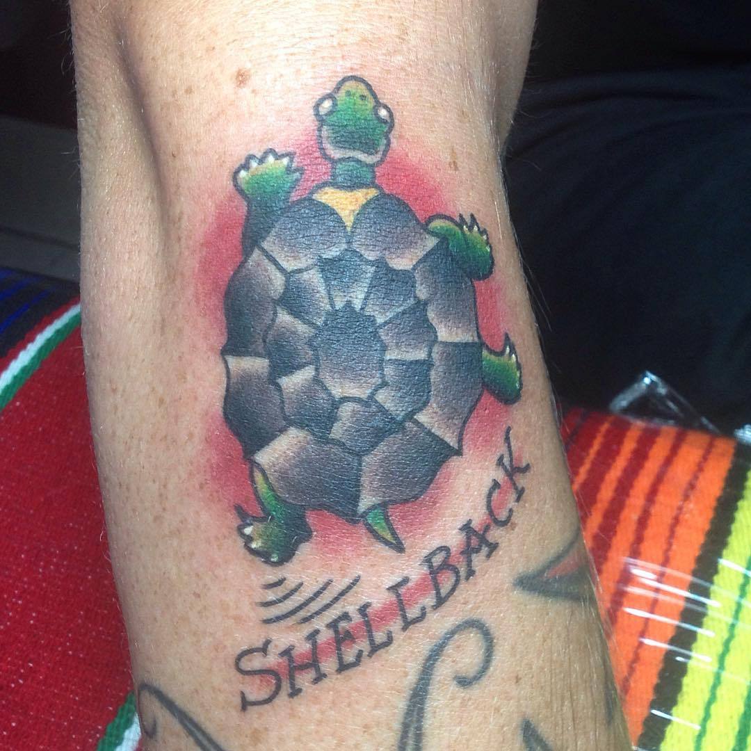 Tattoo uploaded by Charlie Pell  Golden shellback  Tattoodo