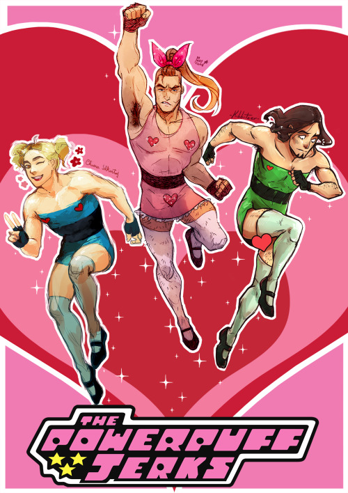 The Powerpuff Jerks by Kibbitzer I asked to Maby-Chan and Hebes to draw something stupid with our OC