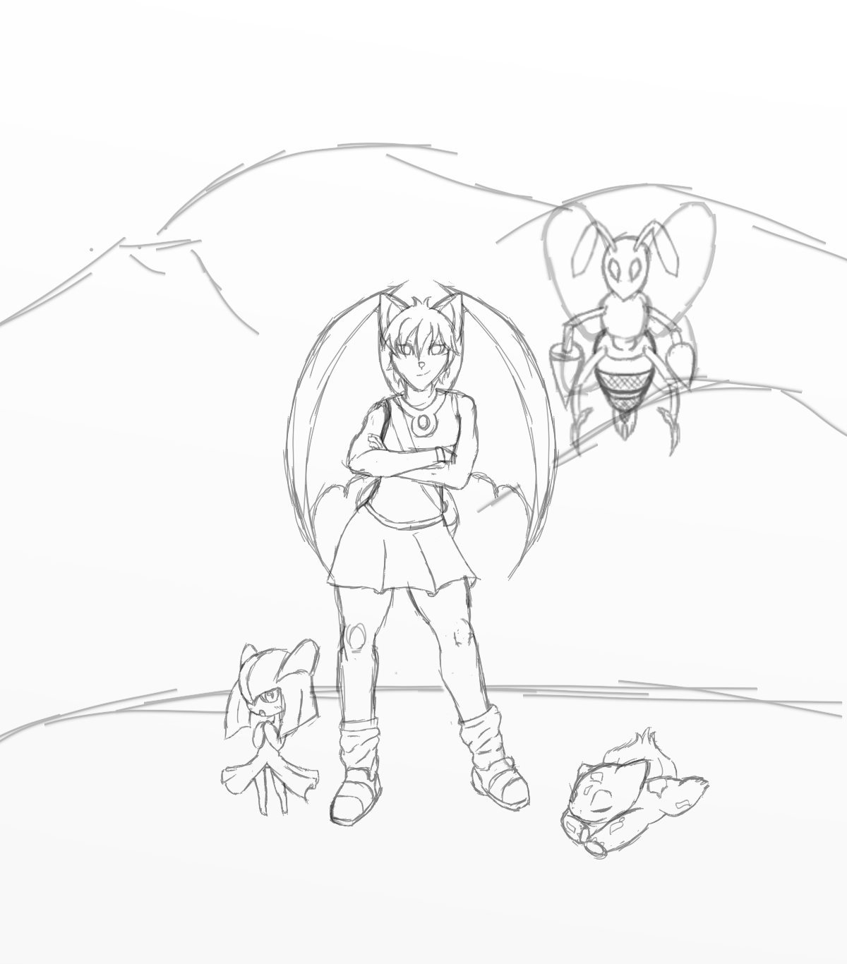 Artist: Sketch complete! Hope you like it terra-the-gamer!