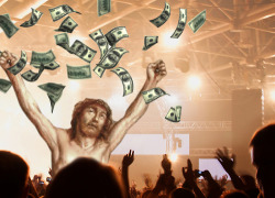 jesus-everywhere:  Jesus Making It Rain