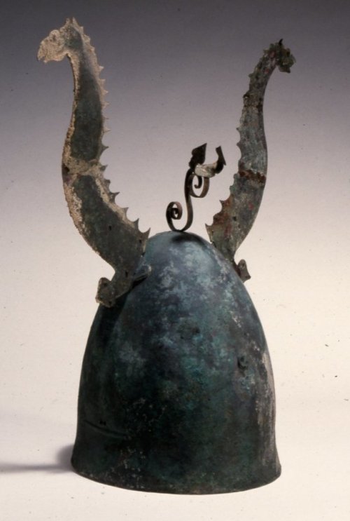 Messapian bronze helmet, Southern Italy, 3rd-2nd century BCfrom The British Museum