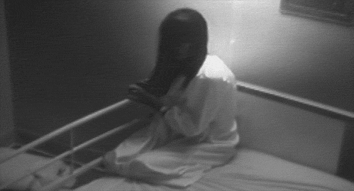 scarred-bones:  When I was in a psychiatric ward there was a girl two beds away from me that used to do this. She’d do it for hours, just sitting there and rocking. One day, I asked her why she did it.  “Because it takes me away” “Away from what?”