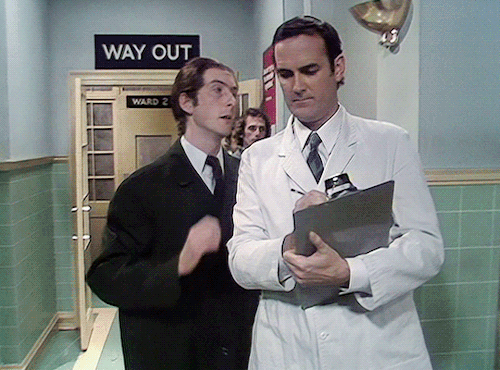 twosheds: “Look this is a blood bank, all we want is blood.”Monty Python’s Flying Circus S03E13