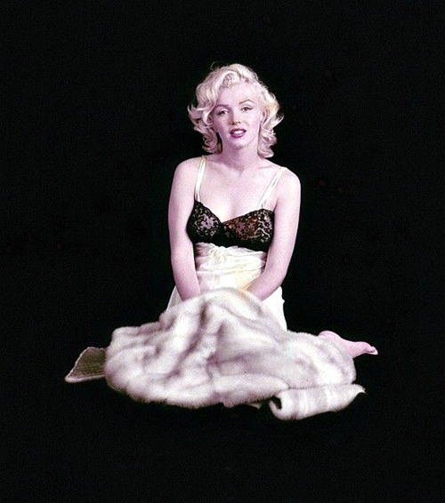 elsiemarinamonroe: Marilyn Monroe in a Cocktail dress by Milton Greene.