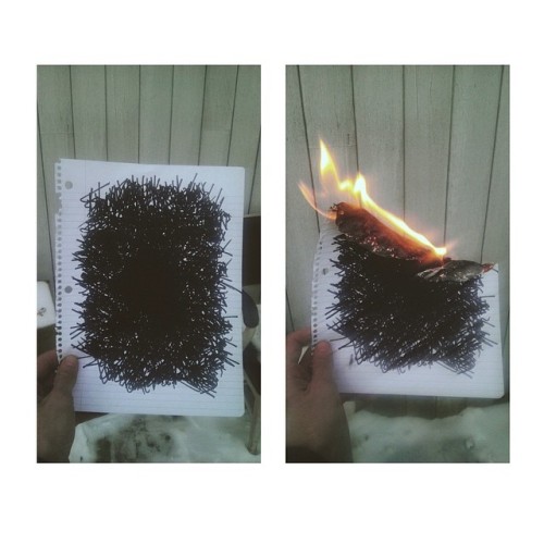 jvsxn:  “I wrote your name a thousand times and burned it all at once” - an exercise in purging (2014) 