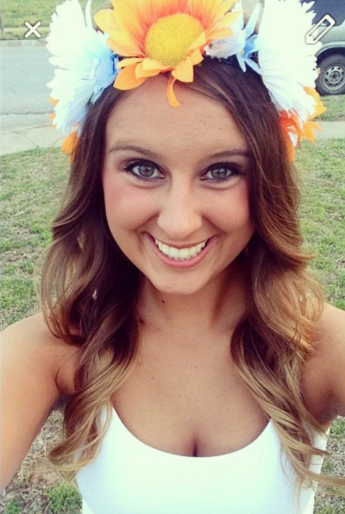 clothesonoff15:  Morgan Trent - 21yo, Oklahoma, Southeastern Oklahoma State University Cheerleader, Disney Intern.