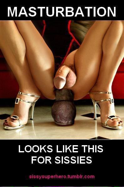 sissydebbiejo:Masturbation looks like this for sissies