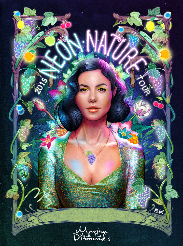 planetfroot: The Neon Nature Tour.  Artwork by Mr Gabriel Marques. http://mrgabrielmarques.tumblr.com/