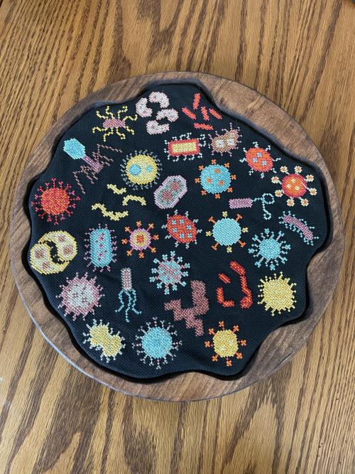 crossstitchworld: Colorful microbes by galadriel2931