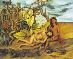 frida-kahlo:  Dos desnudos en un bosque —