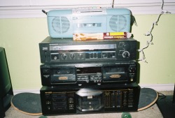 ikeapunx:  tape decks and darshan incense