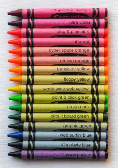 y2kaestheticinstitute:  Crayola ‘Techno Brite’ Crayons (1997)