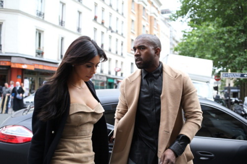 kuwkimye: Kim & Kanye out in Paris - May 21, 2014