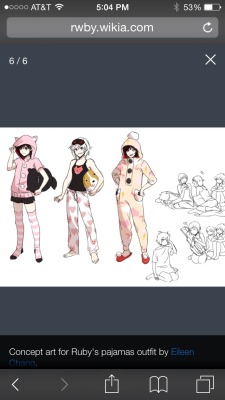 cinders-fall:  Nobody ever talks about Ruby’s pajama concept art