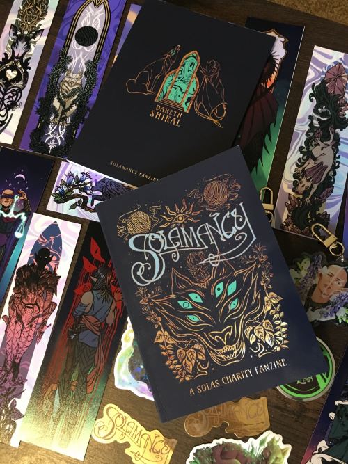 maythedreadwolftakeyou:My copy of the Solamancy zine + extras arrived last week! Lots of great art &