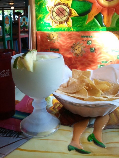 I got the large margarita.