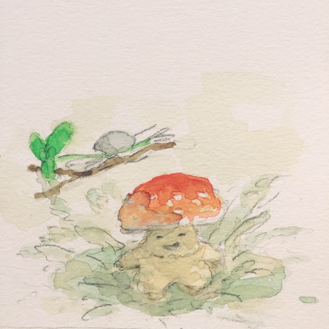 studio-thomas-walsh:A little mushroom finds a puddle