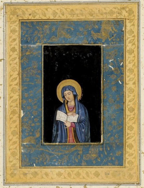 The Virgin MaryIndia, Mughal, c. 1760 - 1765Gouache and gold on paper © The Victoria & Albert Mu