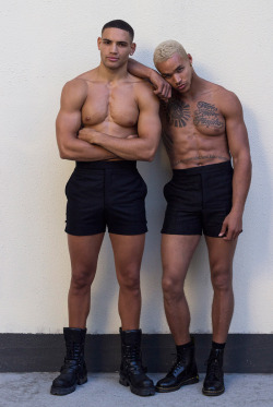 black-boys:    Florian Kiniffo &amp; Simon Adde by Stéphane Gaboué
