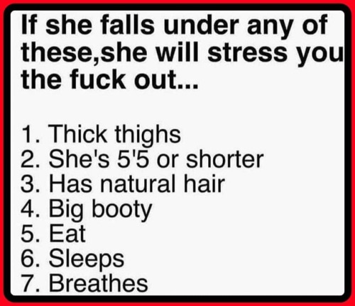 luvisblack:Don’t forget those Big Breast Small Booty ones. They will stress you the fuck out too. #LuvIsBlack #MarleysThoughts #BTOMBG