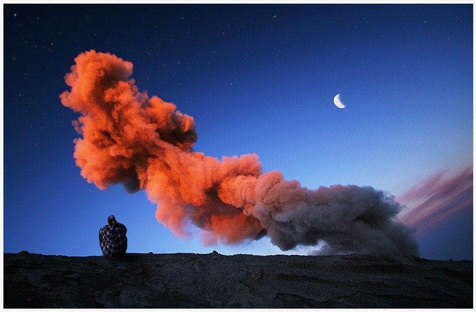 Dangerous beauty (Mahameru, “The Great Mountain”, a volcano on East Java, Indonesia)