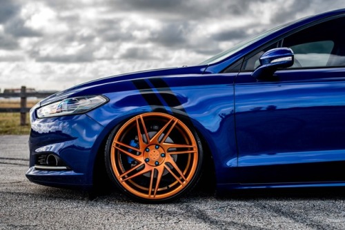 2014 Ford Fusion fitted w/ 20&quot; BD1&rsquo;s in a Trans Copper