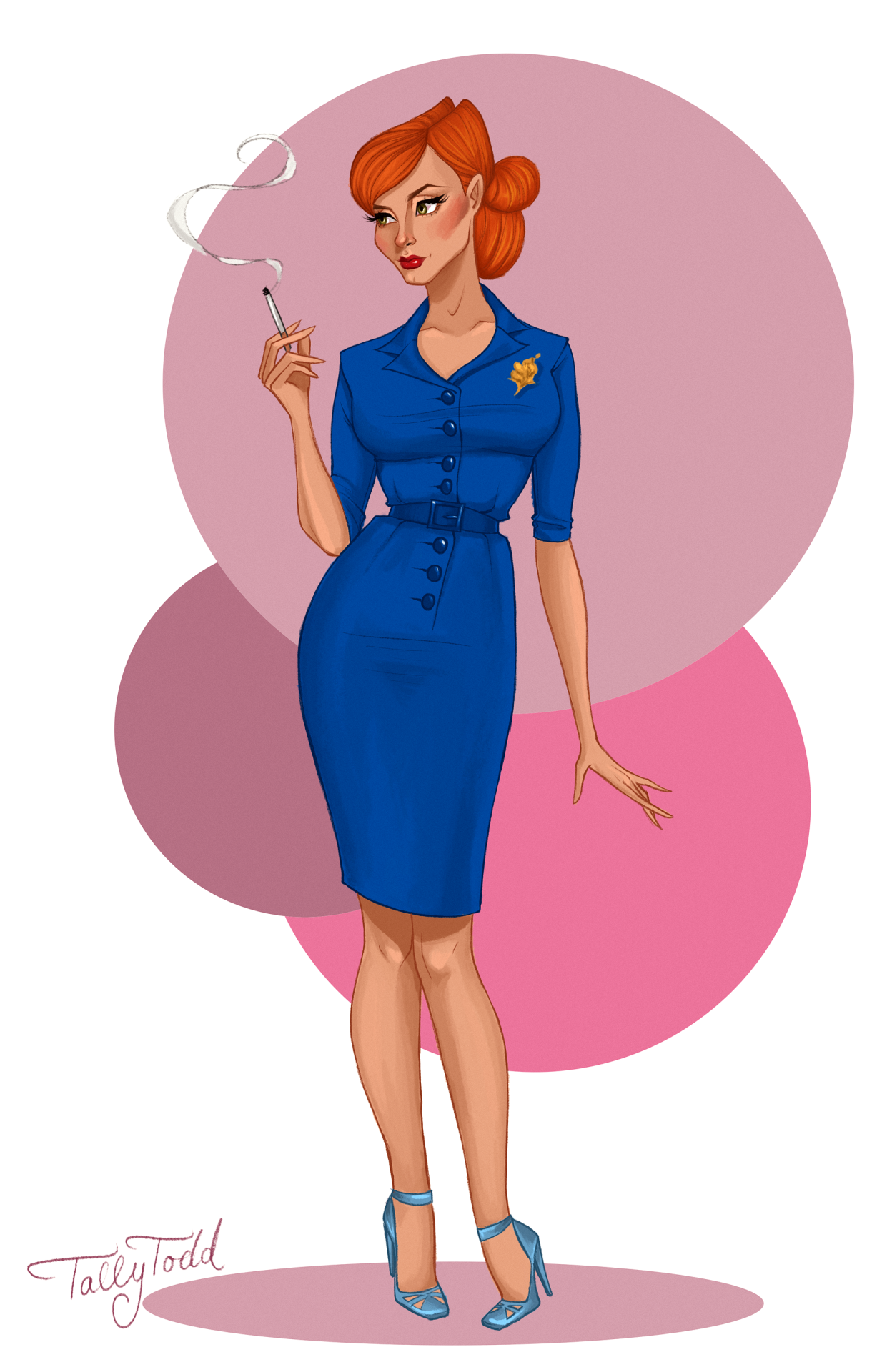 tallytodd:   Joan Holloway  Another redhead already! Here’s a quick one I did of