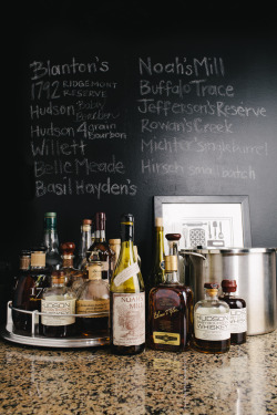 cameroncarnes:  birminghambourbonclub:  My current bourbon stash.  Photo by yours truly. Bourbon collection of yours truly.