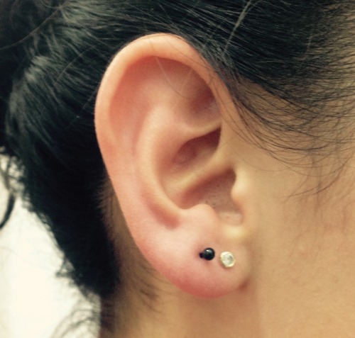 #BodyPiercing Mini Barbel 16g #BlackLine