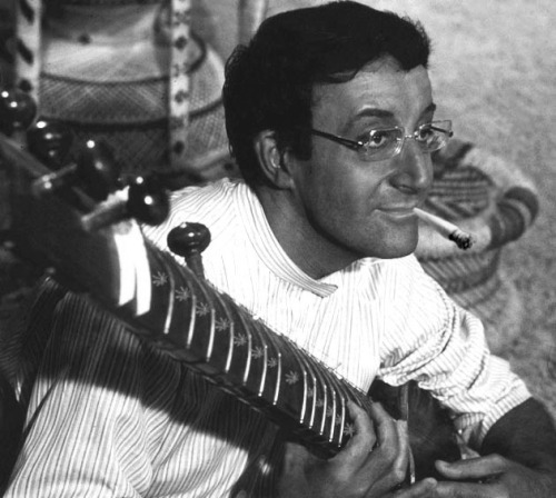 Peter Sellers playing the sitar in “The Party”