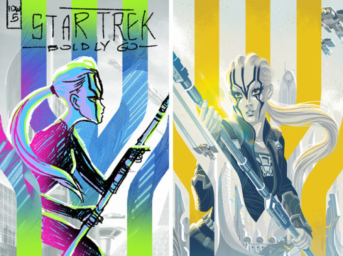 caltsoudas: Before and after comparisons between my rough sketches and final covers for Star Trek: B