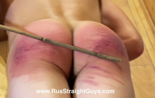 Hard caning and spanking on www.RusStraightGuys.com