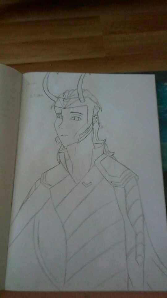 Sooo, I Was Bored And Though I'd Draw Something, And Somehow I Managed To Draw Loki(???) Anyway I Hope