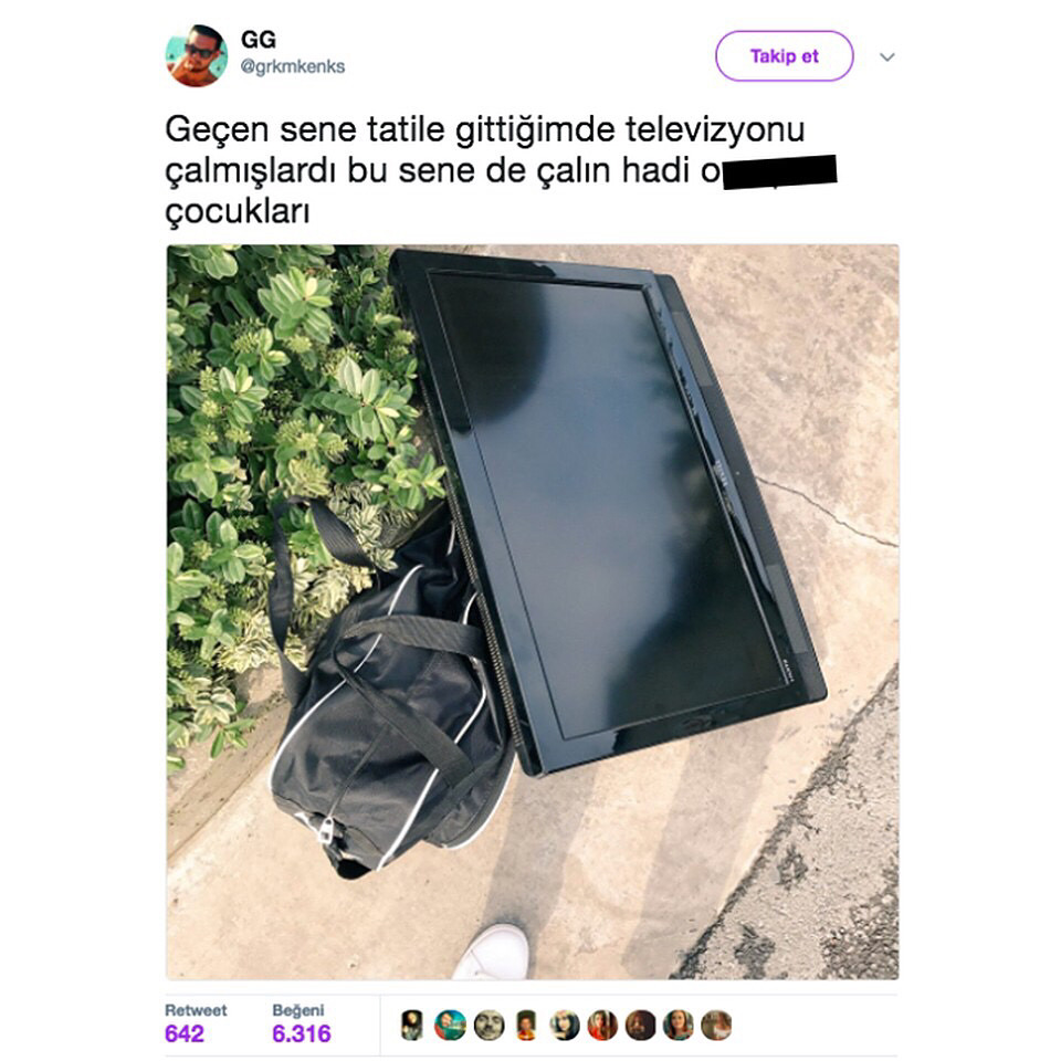 Geçen sene tatile...