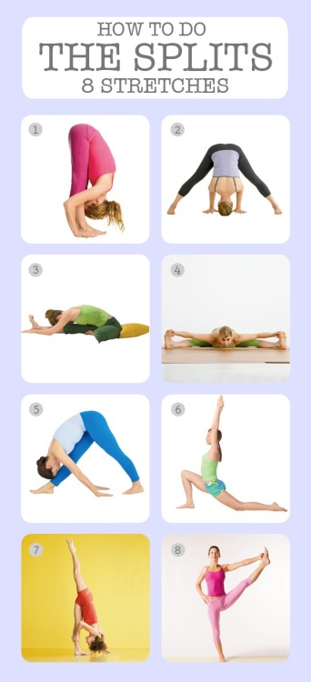 fitnetix:  I’m trying to get my split back after about 10 years, any little bit of stretching advice helps. The one we used at my dance studio was the upside down wall split. Ugh, holy pain angel! 