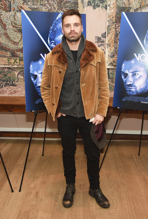 sebastiansource: Sebastian Stan attends the ‘Vox Lux’ New York Screening at the Whitby Hotel on Dece