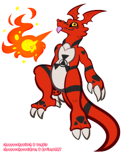 cheesecakewitch:  guilmon! i found a sketch